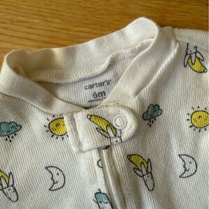 Carter's Cream Onesie with Sun and Moon Design